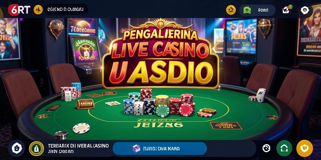 Tampilan gameplay 6RT yang seru dan interaktif di Live Casino.