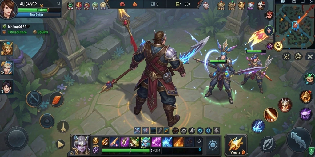 Tangkapan layar dari gameplay ALISANRP yang menampilkan aksi seru dalam MMORPG.