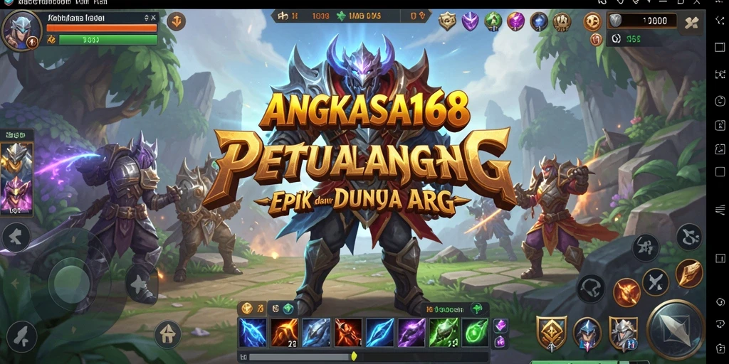 Screenshot gameplay ANGKASA168 menampilkan aksi seru dalam pertempuran ARPG.
