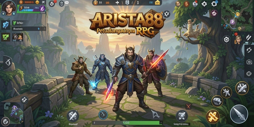 Tangkapan layar gameplay ARISTA88 yang menampilkan pertarungan seru dan karakter menarik.