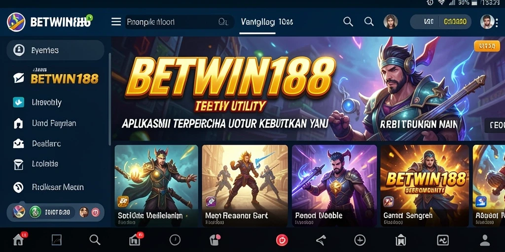 Tampilan antarmuka BETWIN188 yang sederhana dan fungsional.