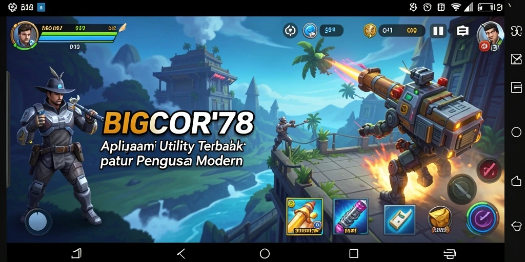 Screenshot utama <strong>BIGCOR78</strong> menunjukkan antarmuka yang efisien dan fungsi penggunaan yang sederhana.