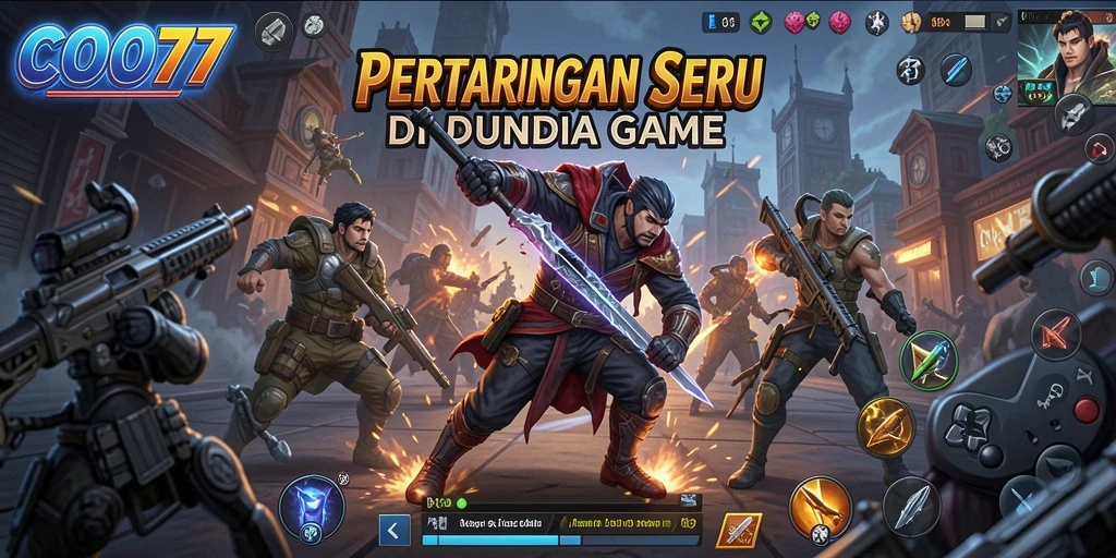 Screenshot gameplay COO77 menampilkan pertarungan mendebarkan dengan grafis berkualitas tinggi.