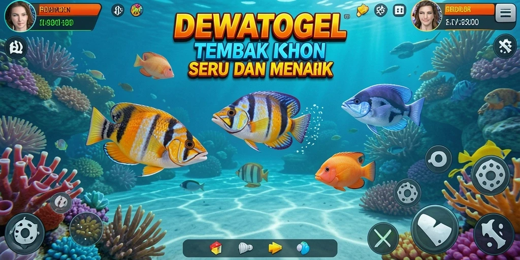 Screenshot menarik dari gameplay Tembak Ikan DEWATOGEL.