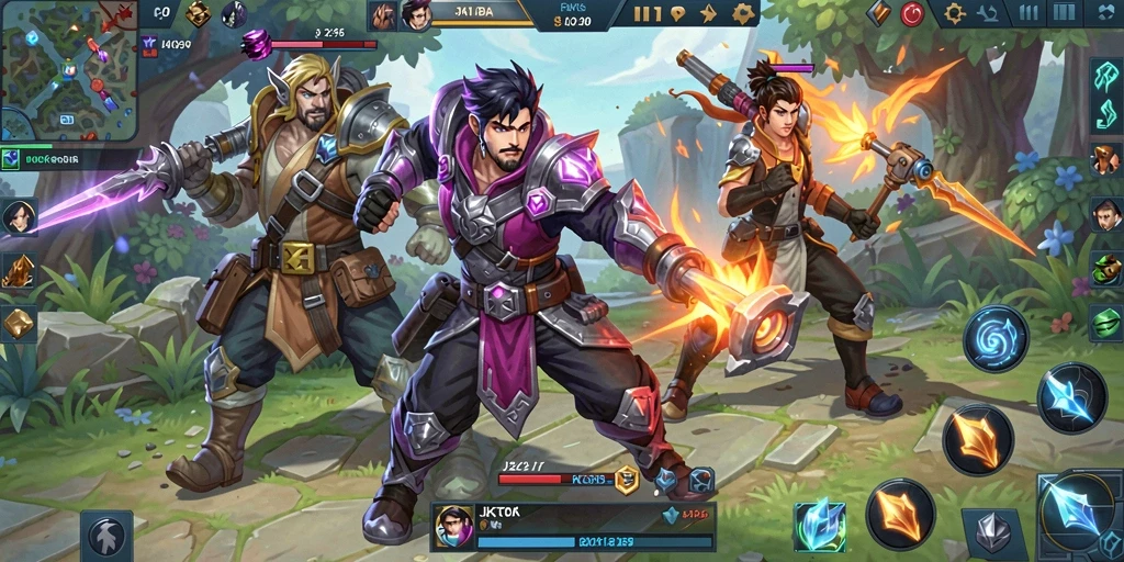 Tampilan gameplay seru dan strategi di JKTOK.
