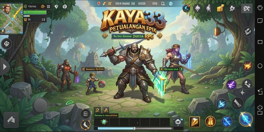 Tampilan gameplay KAYA33 yang epik dalam dunia RPG.