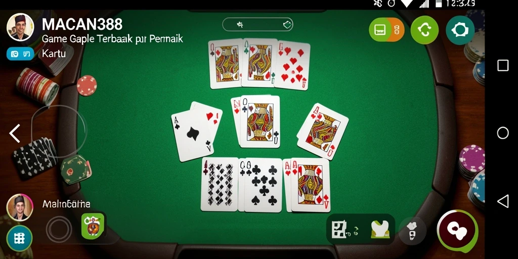 Screenshot gameplay <strong>MACAN388</strong> yang menampilkan suasana seru bermain Gaple.