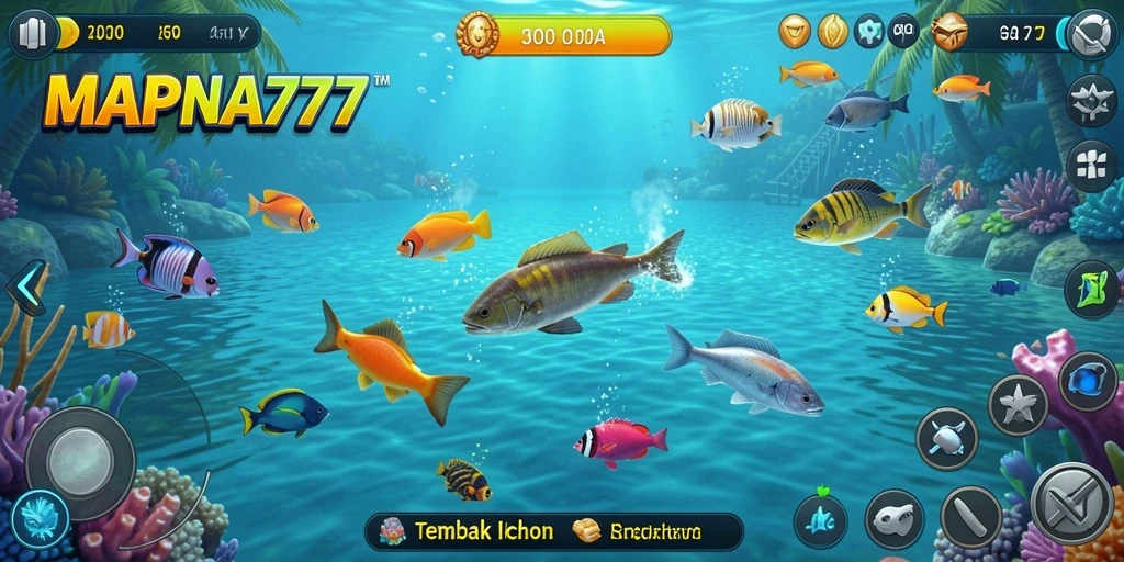 Tampilan gameplay seru dari game Tembak Ikan MAPNA777.