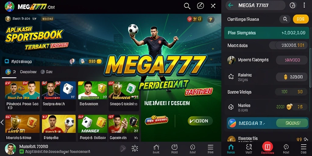 Tampilan gameplay yang menarik dari MEGA777 dalam Sportsbook.