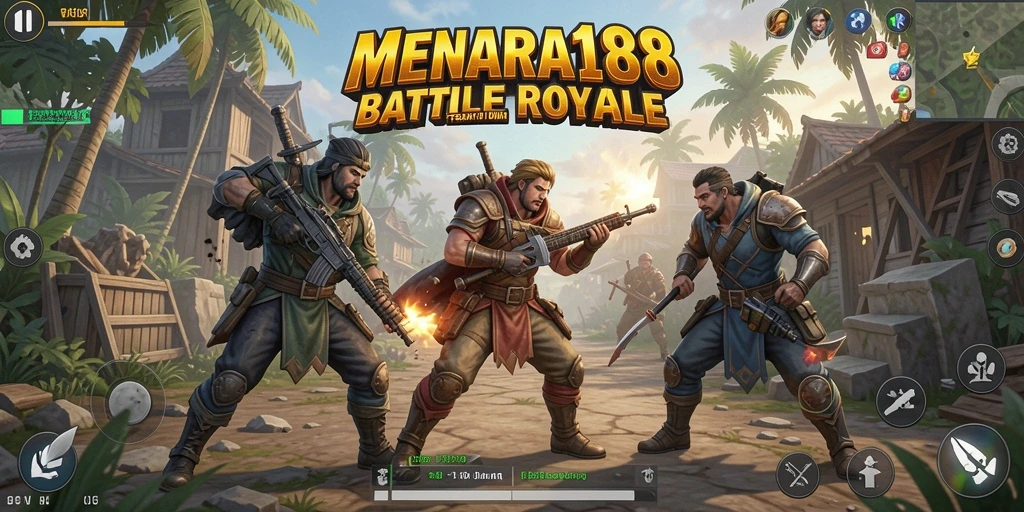 Tampilan mendebarkan dari laga Battle Royale di MENARA188.