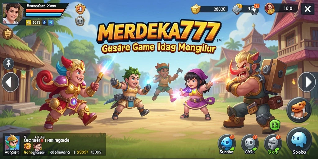 Tampilan gameplay MERDEKA777 yang seru dan interaktif dalam mode Idle.