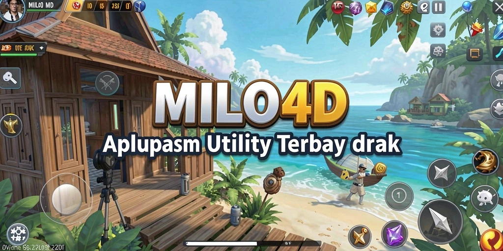 Tampilan utama MILO4D dengan fitur-fitur Utility yang menarik.