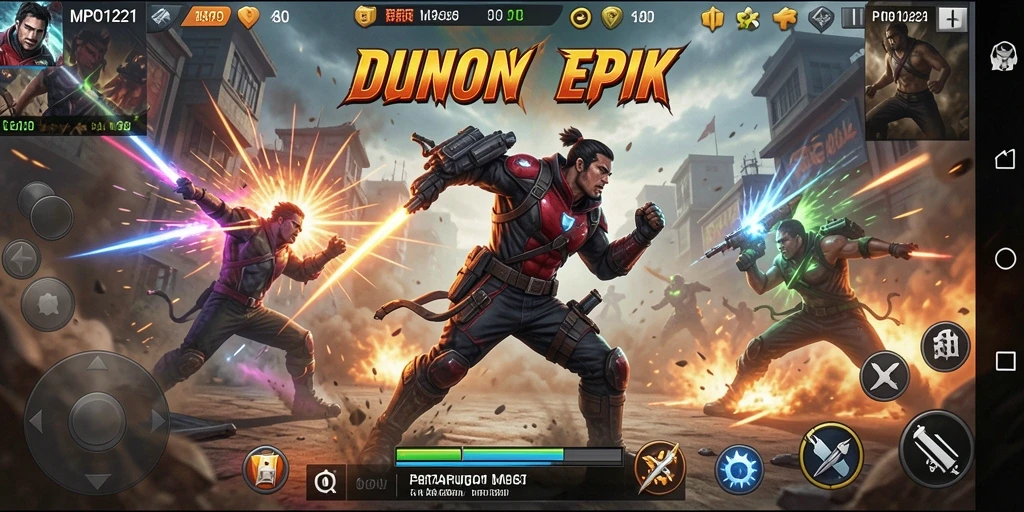 Gameplay seru dengan pertarungan mendebarkan di MPO1221.