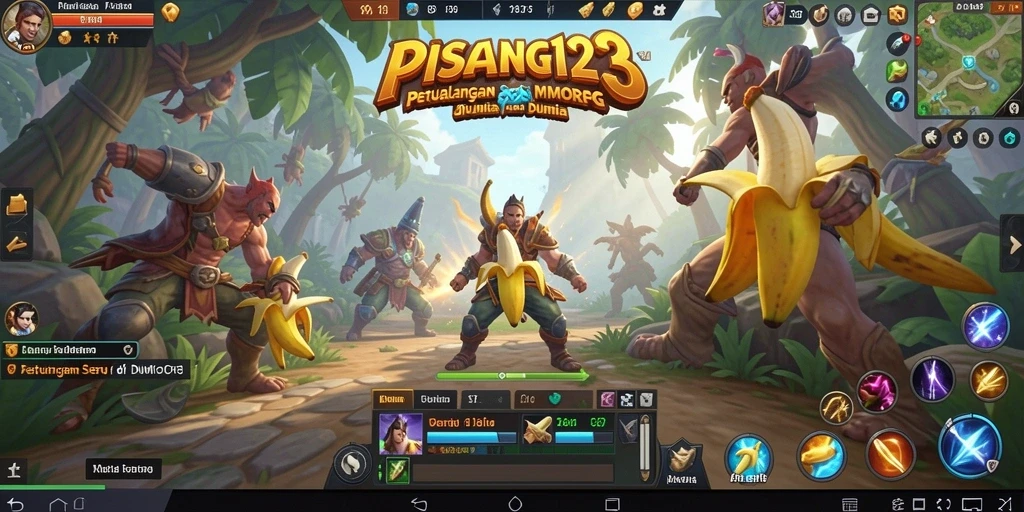 Tampilan gameplay PISANG123 yang memukau dalam petualangan MMORPG.