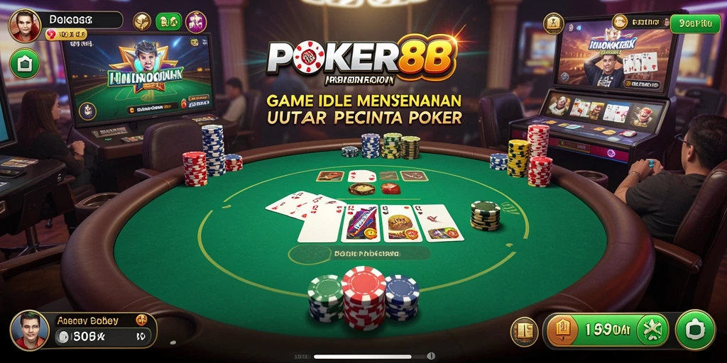 Tangkapan layar POKER88 menampilkan gameplay santai dan elemen poker yang mendebarkan.