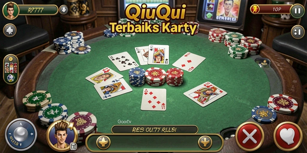 Tampilan gameplay QiuQiu yang menarik dan interaktif.