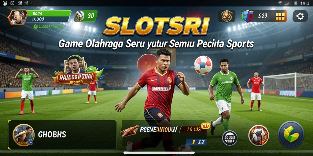 Tampilan gameplay SLOTSRI yang mendebarkan dan penuh aksi olahraga.