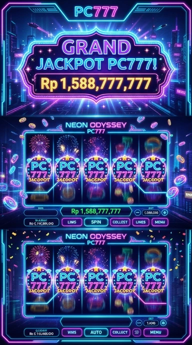 Tampilan antarmuka pengguna pc777 yang intuitif.